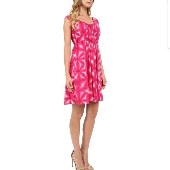 Calvin Klein fit and flare printed dress - Picture 1 of 7